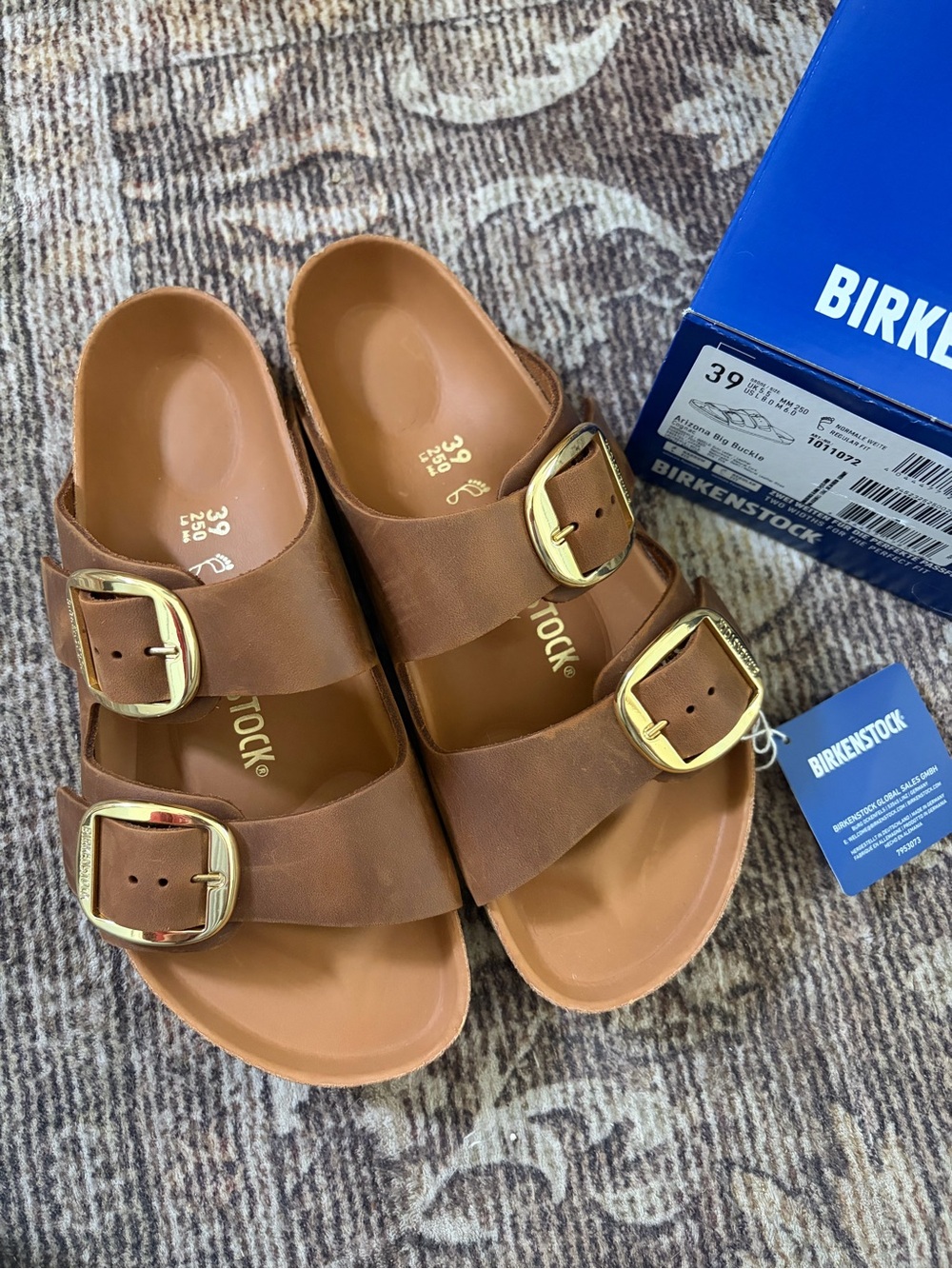 Birkenstock Arizona Big Buckle - Cognac - 39 - Regular fit - never worn